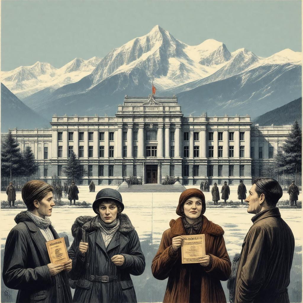 Click to view larger image AI-created image of Nansen International Office for Refugees