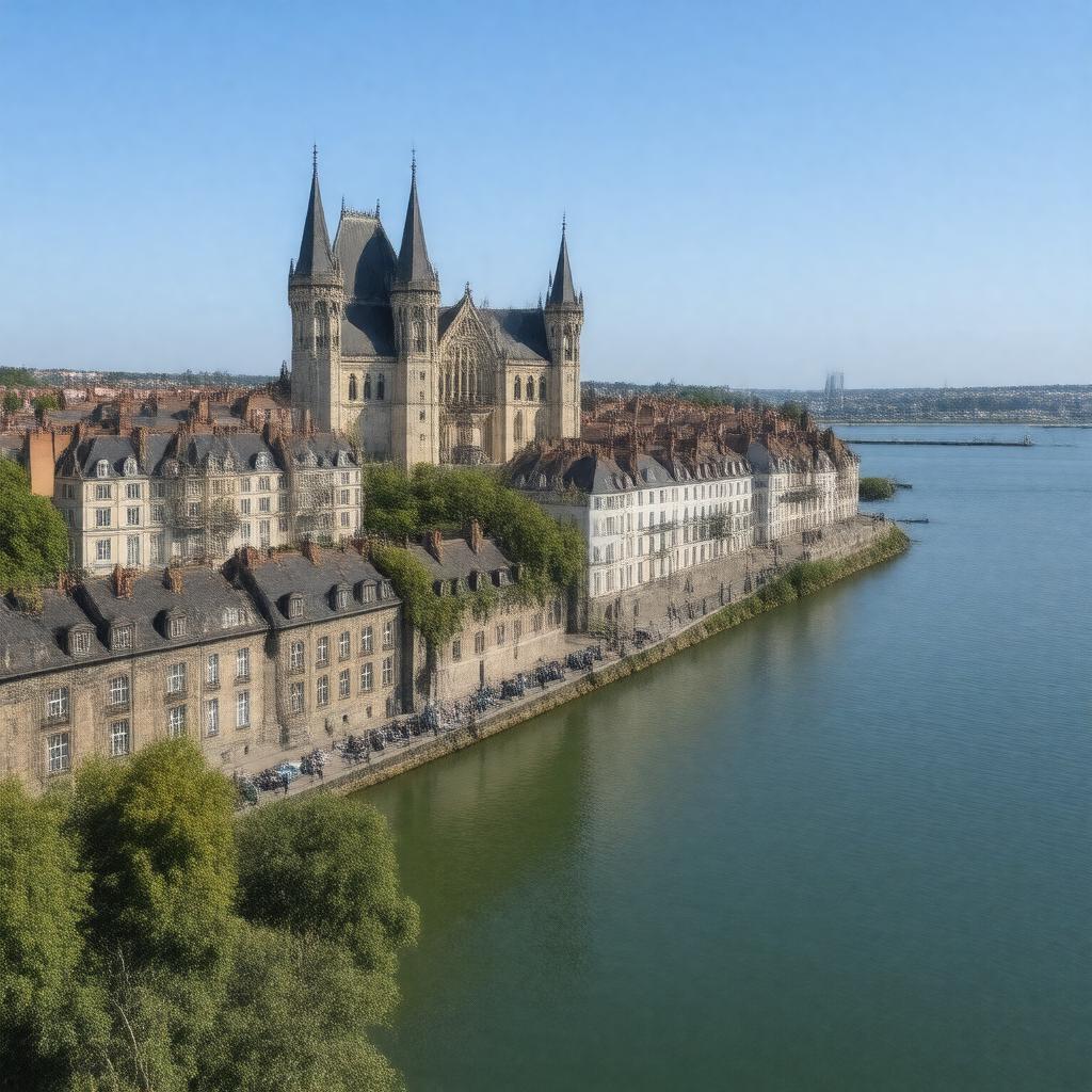 AI-created image of Nantes, France
