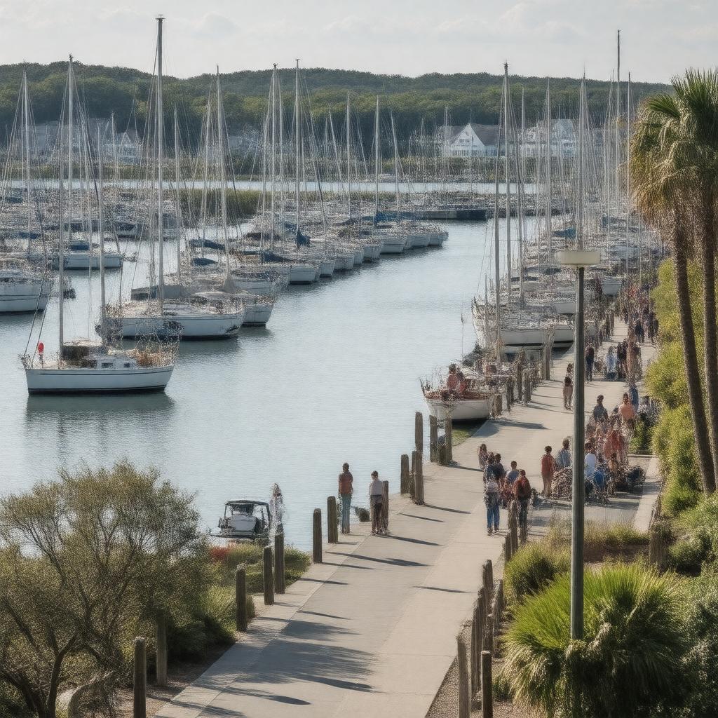 Click to view larger image AI-created image of Nantucket Boat Basin