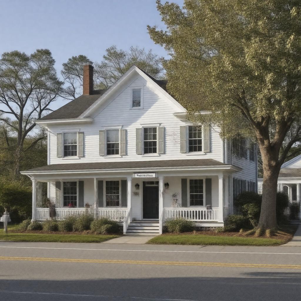 Click to view larger image AI-created image of Nantucket Cottage Hospital