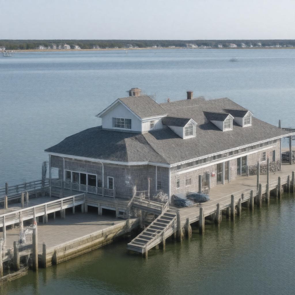 AI-created image of Nantucket Ferry Terminal