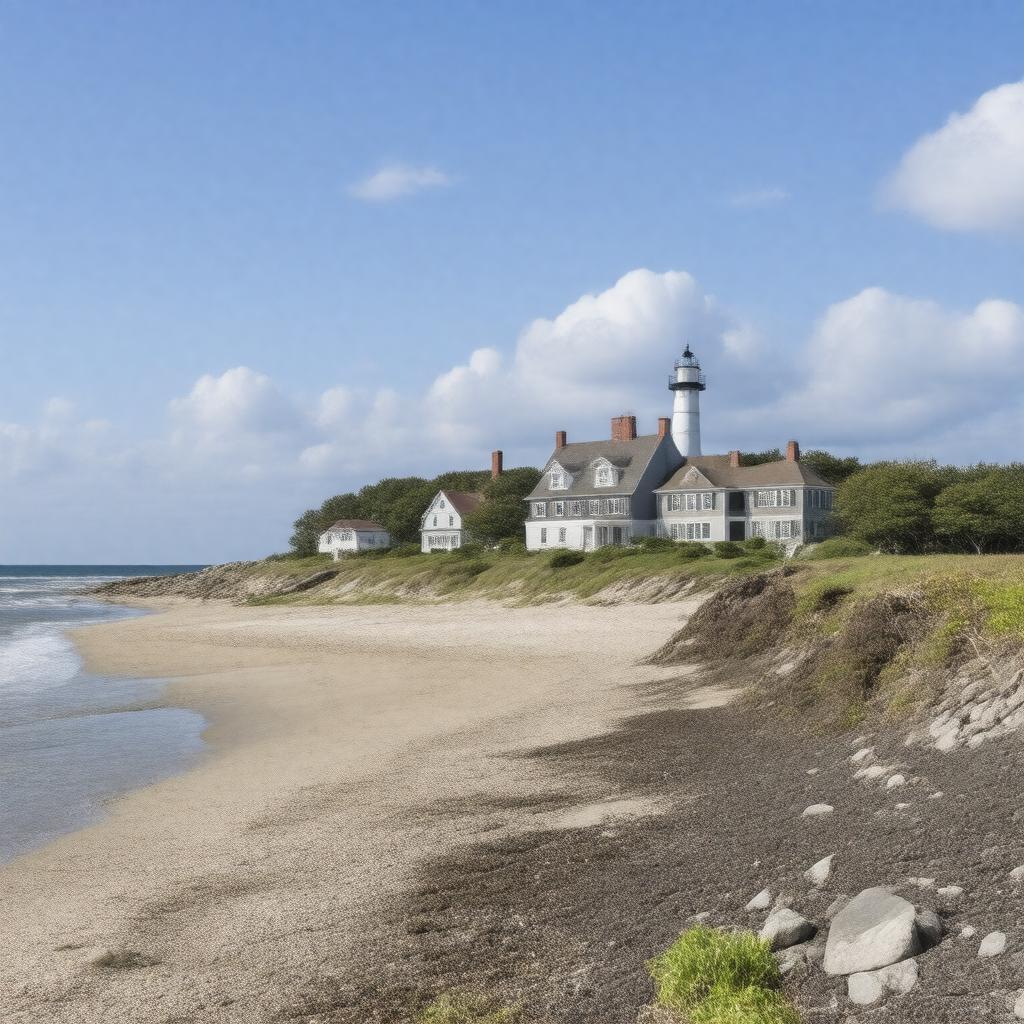 Click to view larger image AI-created image of Nantucket Islands