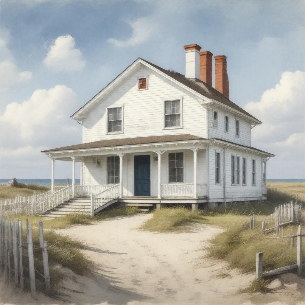 AI-created image of Nantucket Lifesaving Station