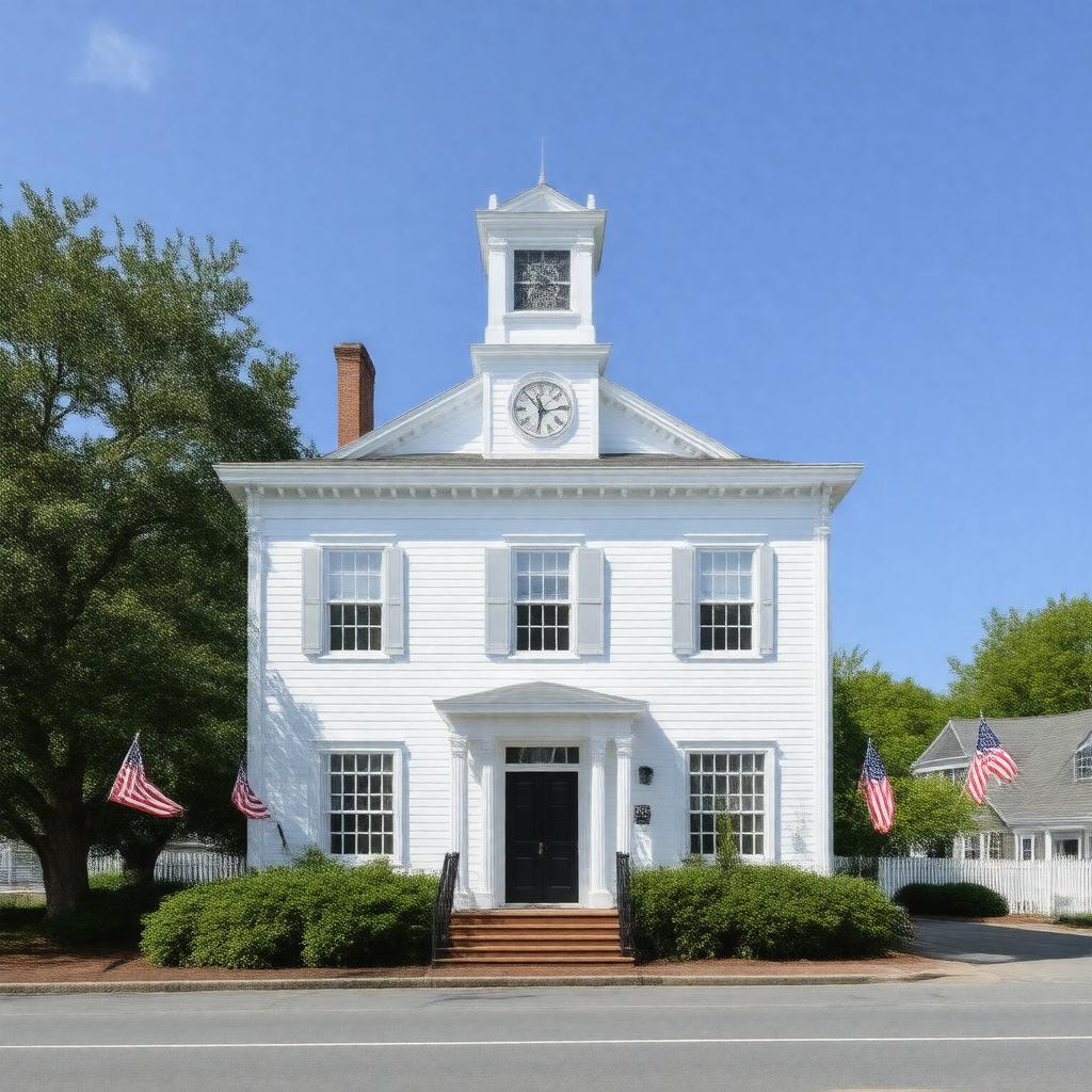 AI-created image of Nantucket Town Hall