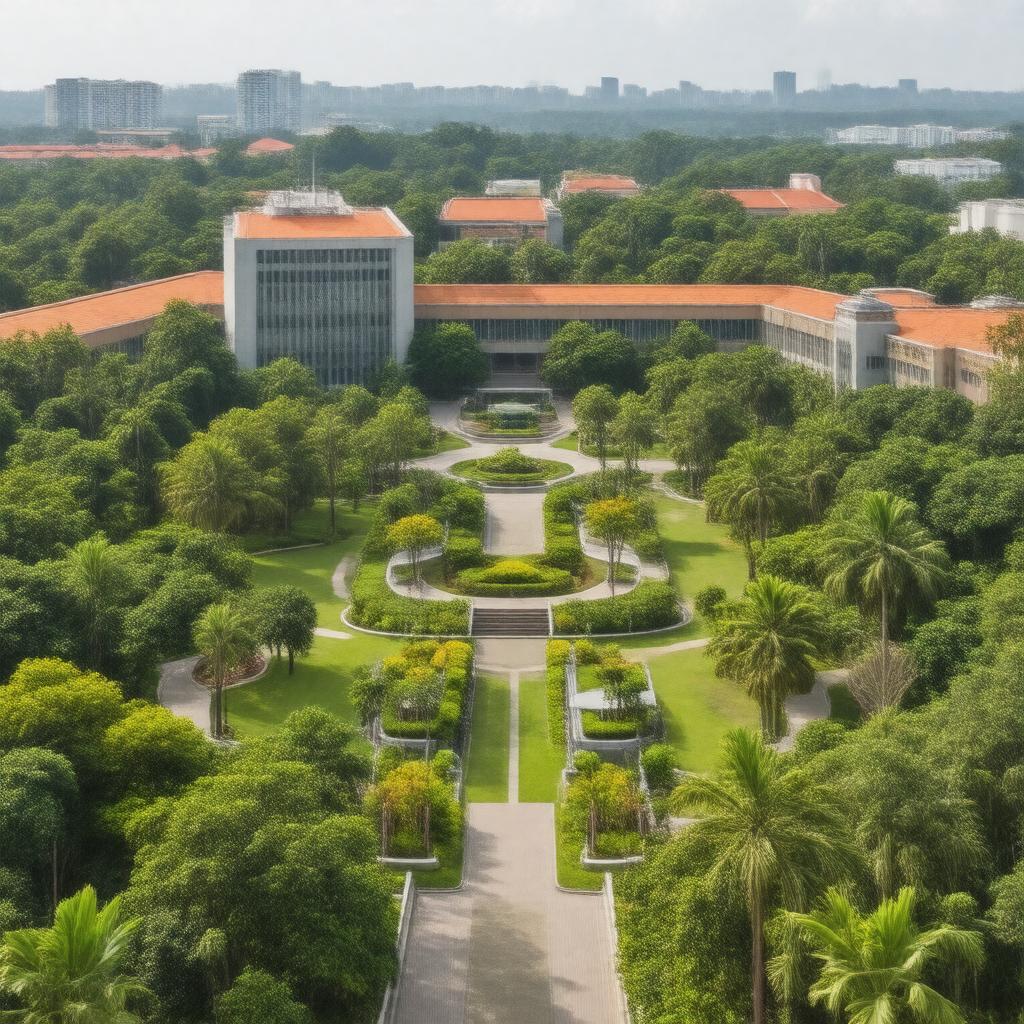 AI-created image of Nanyang Technological University