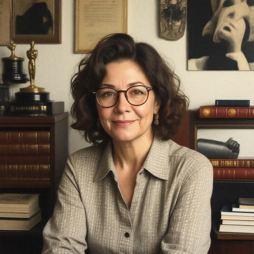 Click to view larger image AI-created image of Naomi Foner Gyllenhaal