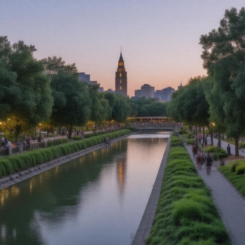 AI-created image of Naperville, Illinois