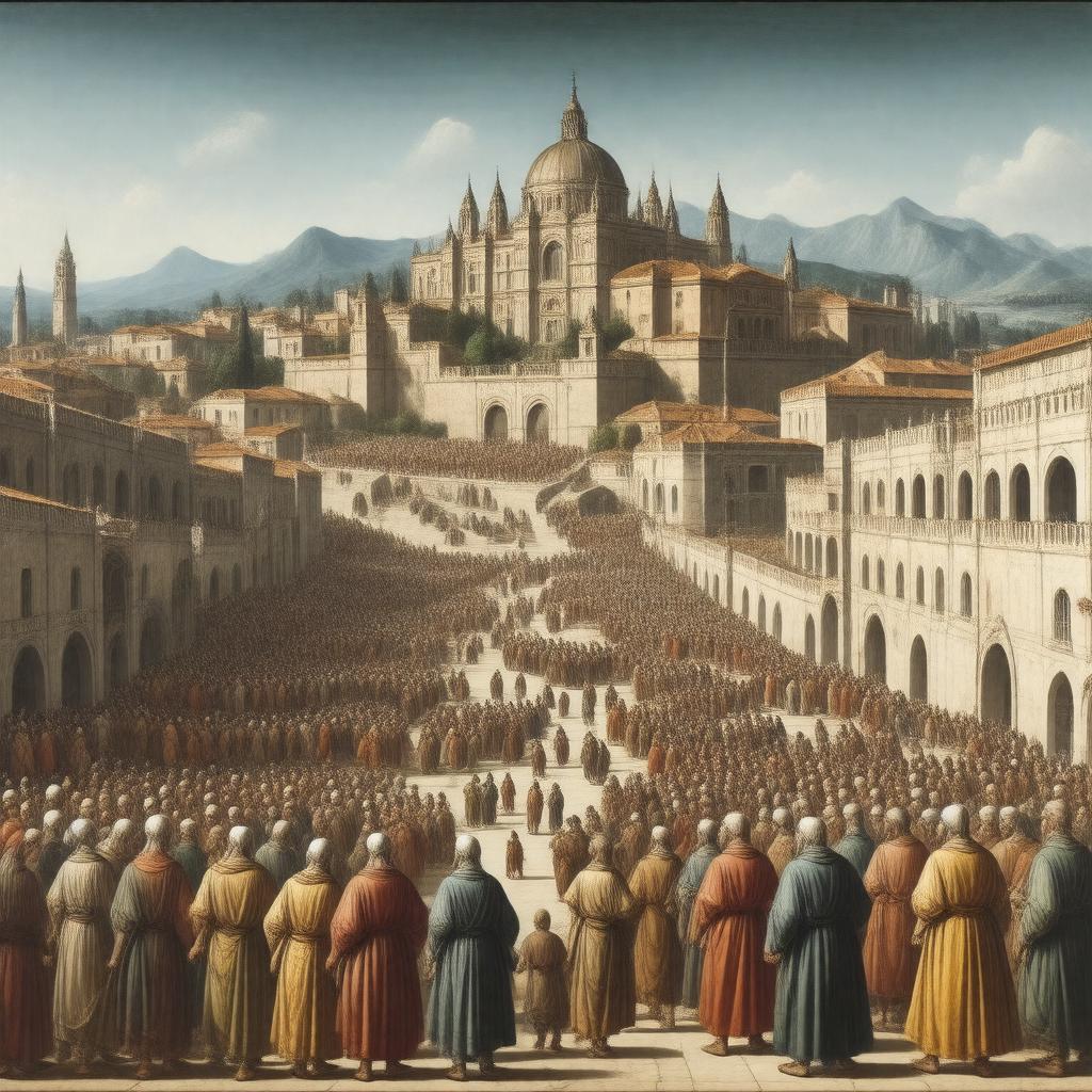 Click to view larger image AI-created image of Naples, 1492