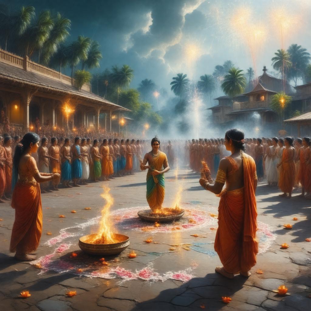 AI-created image of Naraka Chaturdashi