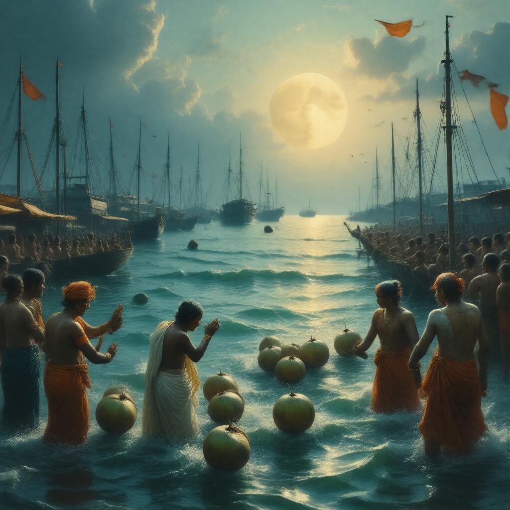 AI-created image of Narali Purnima