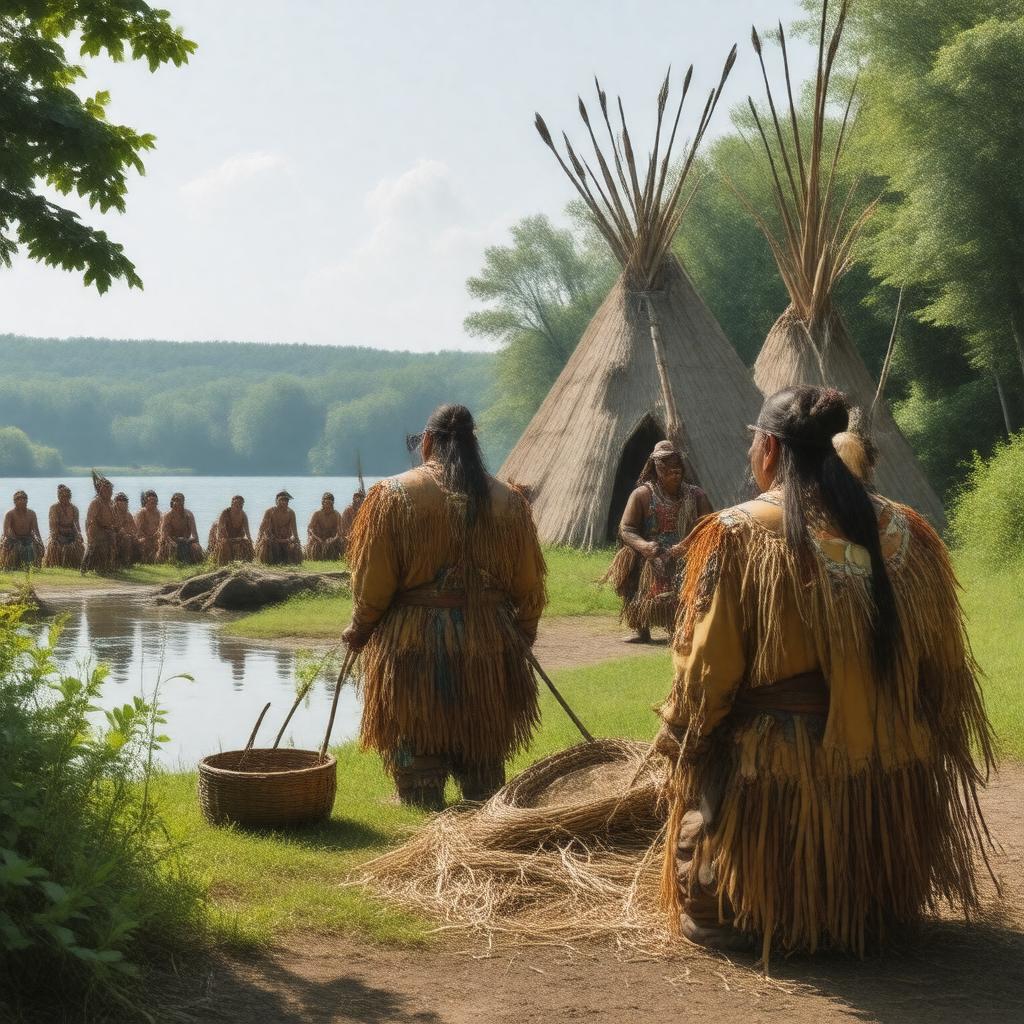 AI-created image of Narragansett people