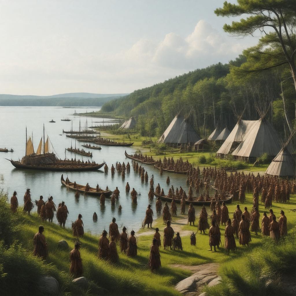 AI-created image of Narragansett tribe