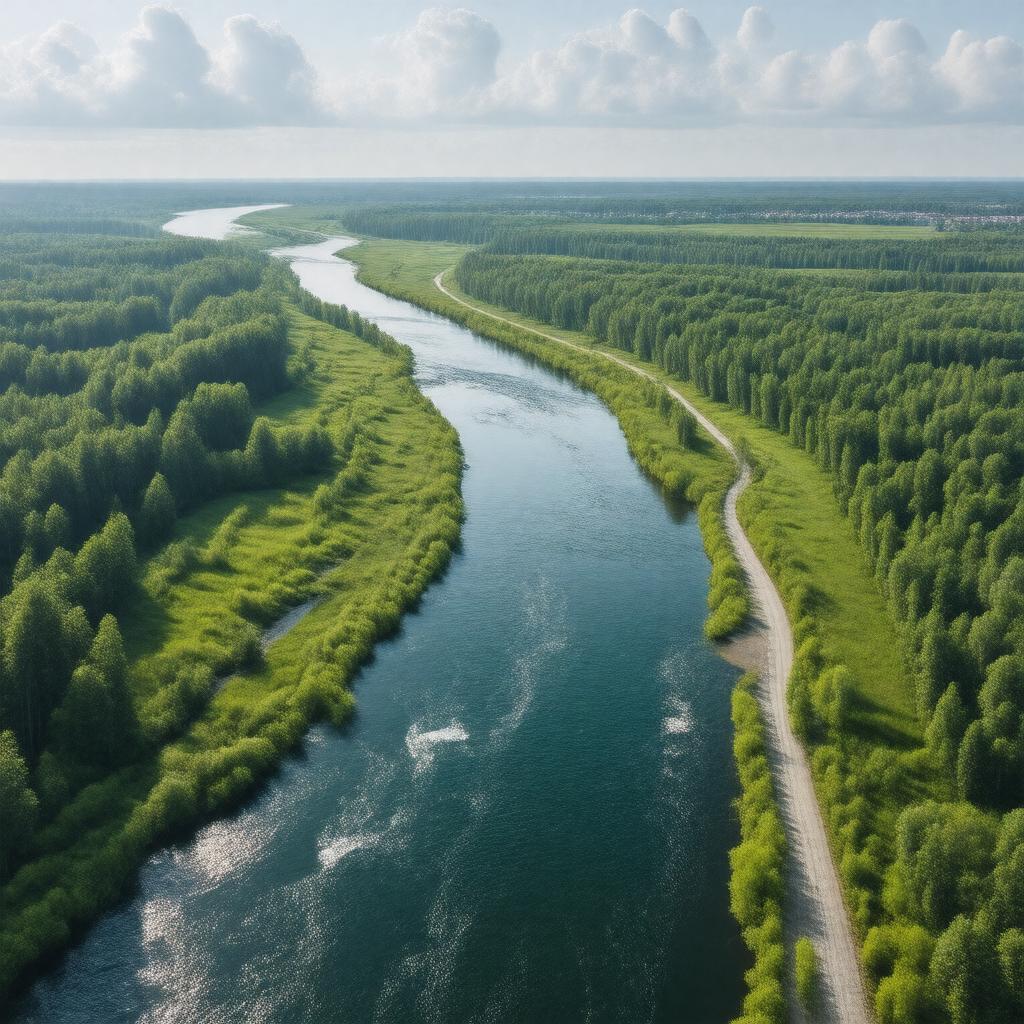 AI-created image of Narva River