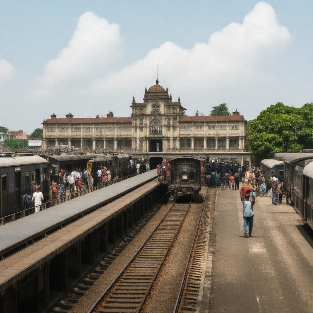 AI-created image of Nashik Road railway station