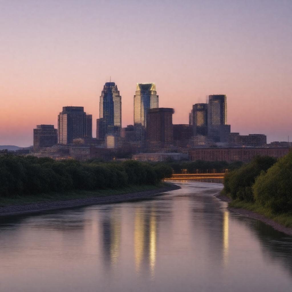 Click to view larger image AI-created image of Nashville Skyline