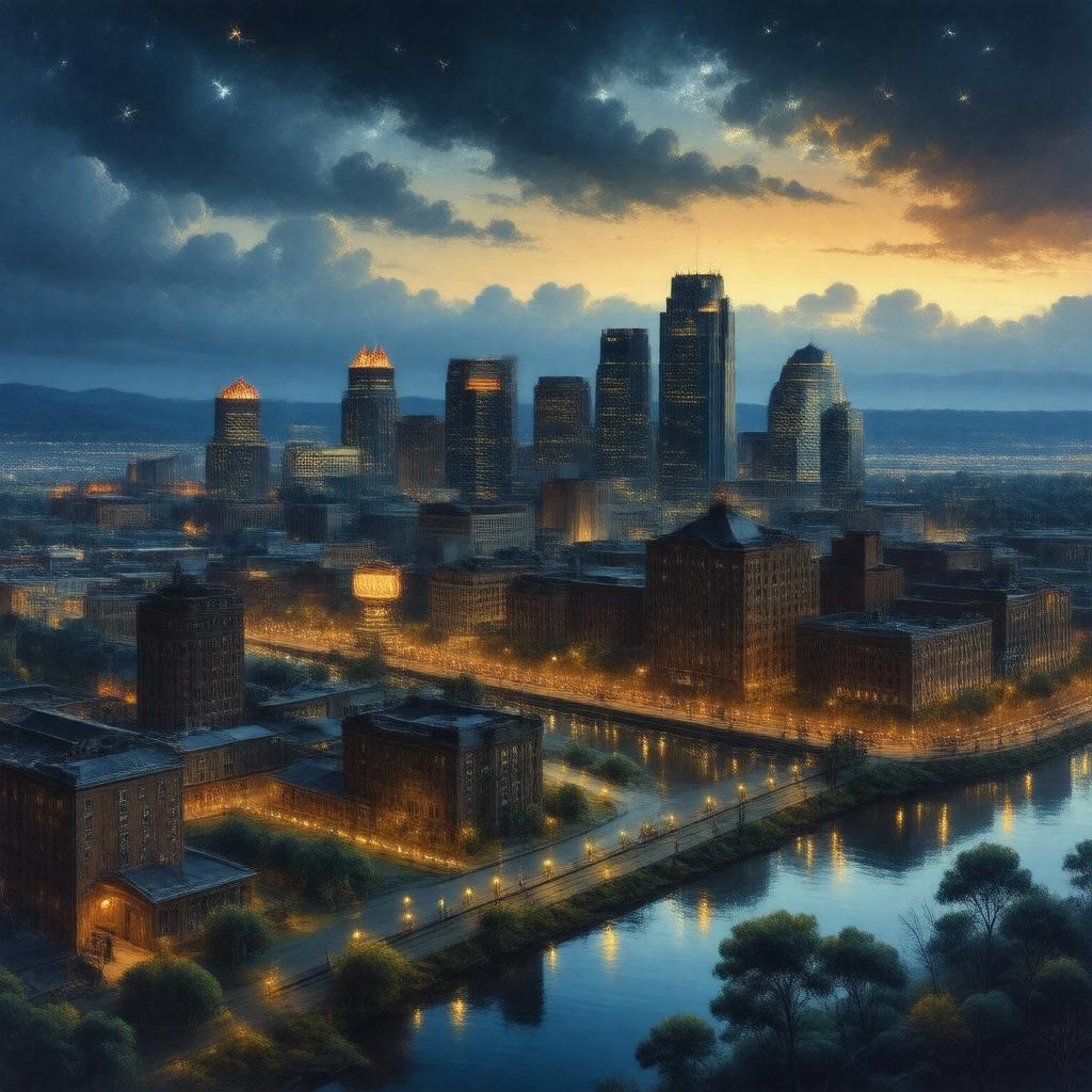 AI-created image of Nashville, Tennessee, USA