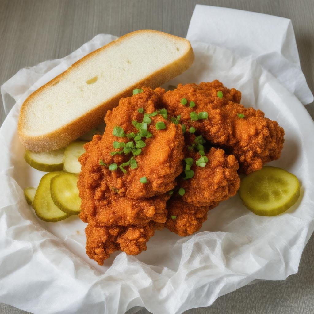 AI-created image of Nashville hot chicken