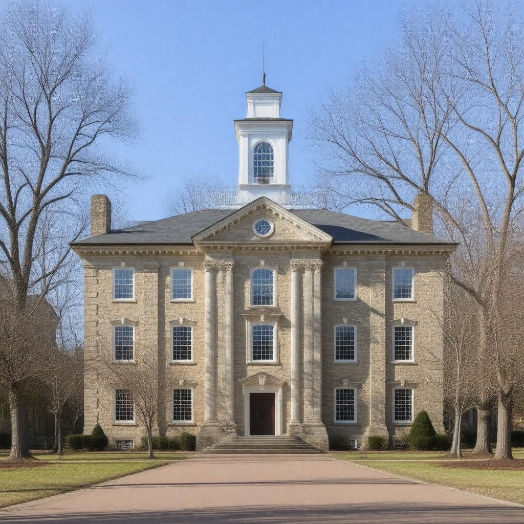 AI-created image of Nassau Hall