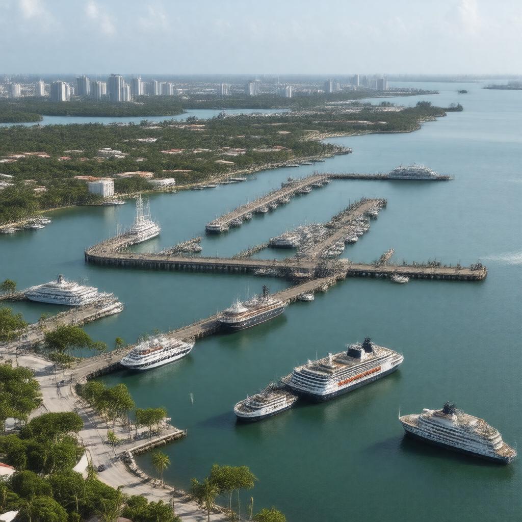 AI-created image of Nassau Harbour