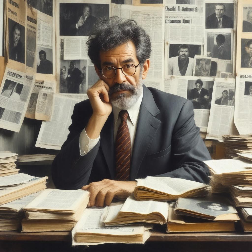 AI-created image of Nat Hentoff