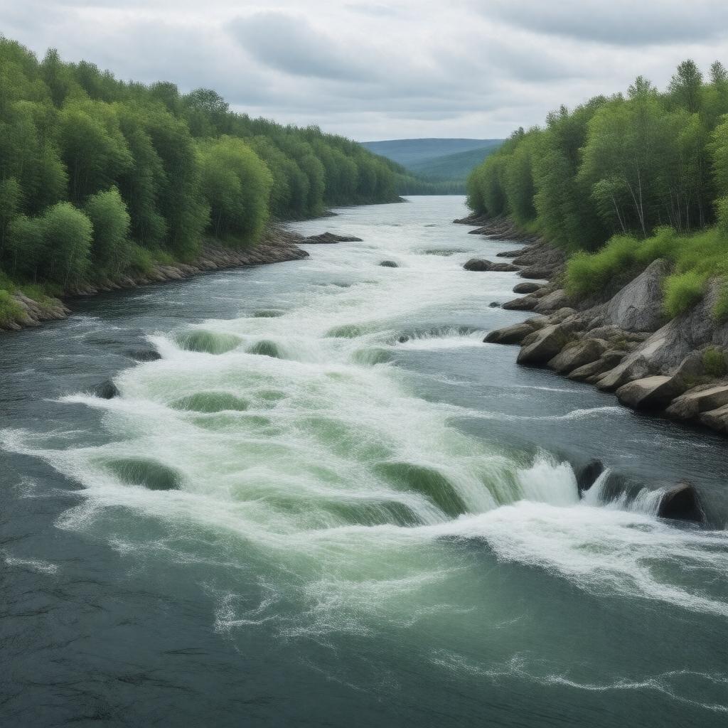 Click to view larger image AI-created image of Natashquan River