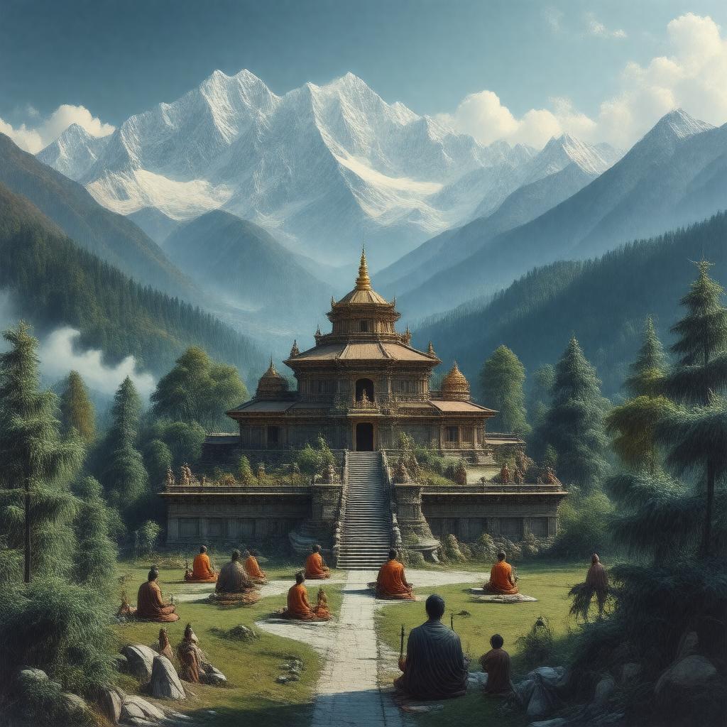 AI-created image of Nath tradition