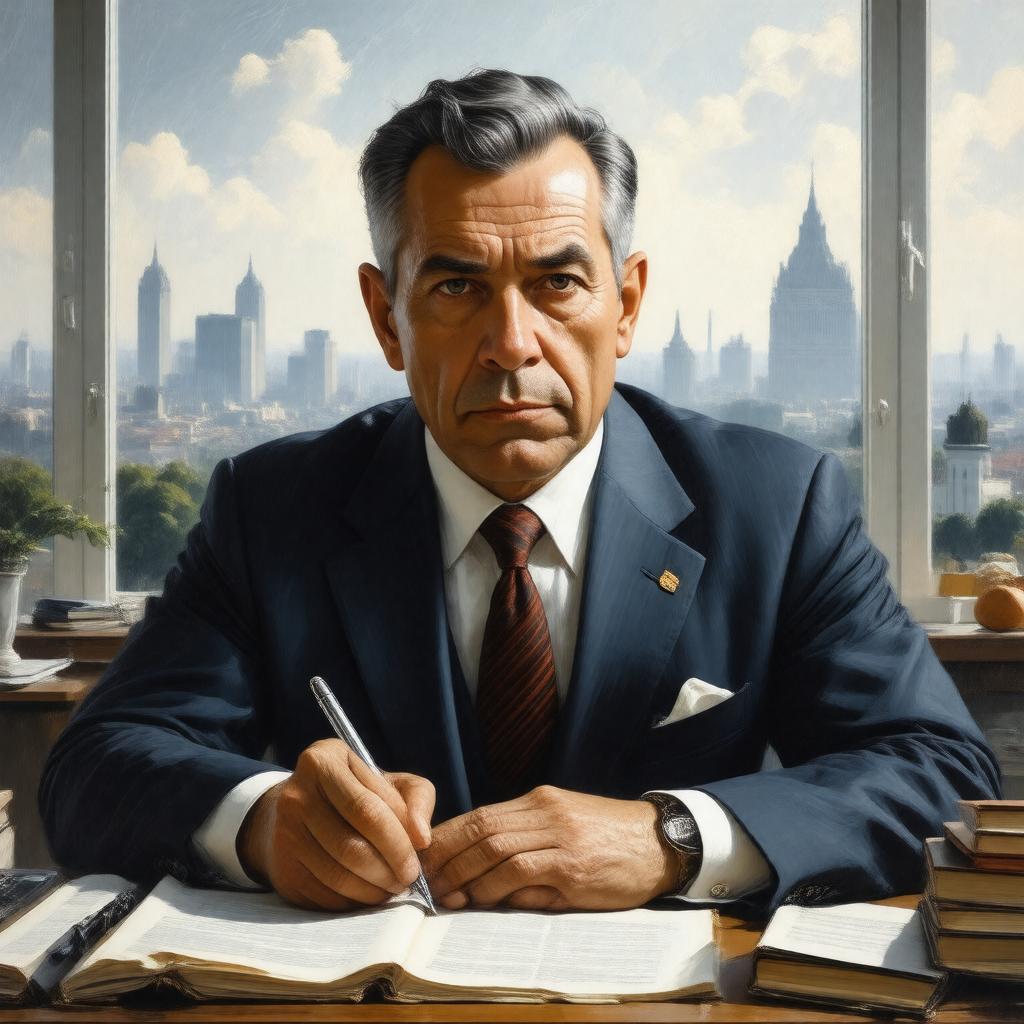 AI-created image of Nathan Alterman