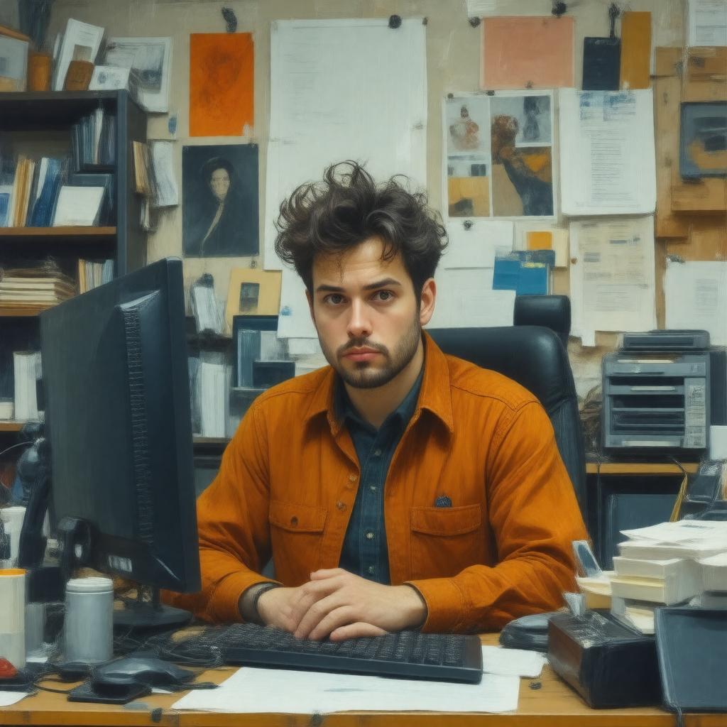 AI-created image of Nathan Barley