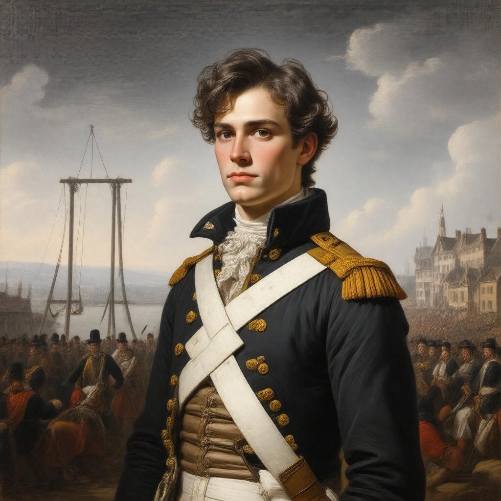 AI-created image of Nathan Hale