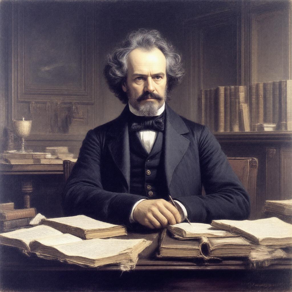AI-created image of Nathaniel Hawthorne