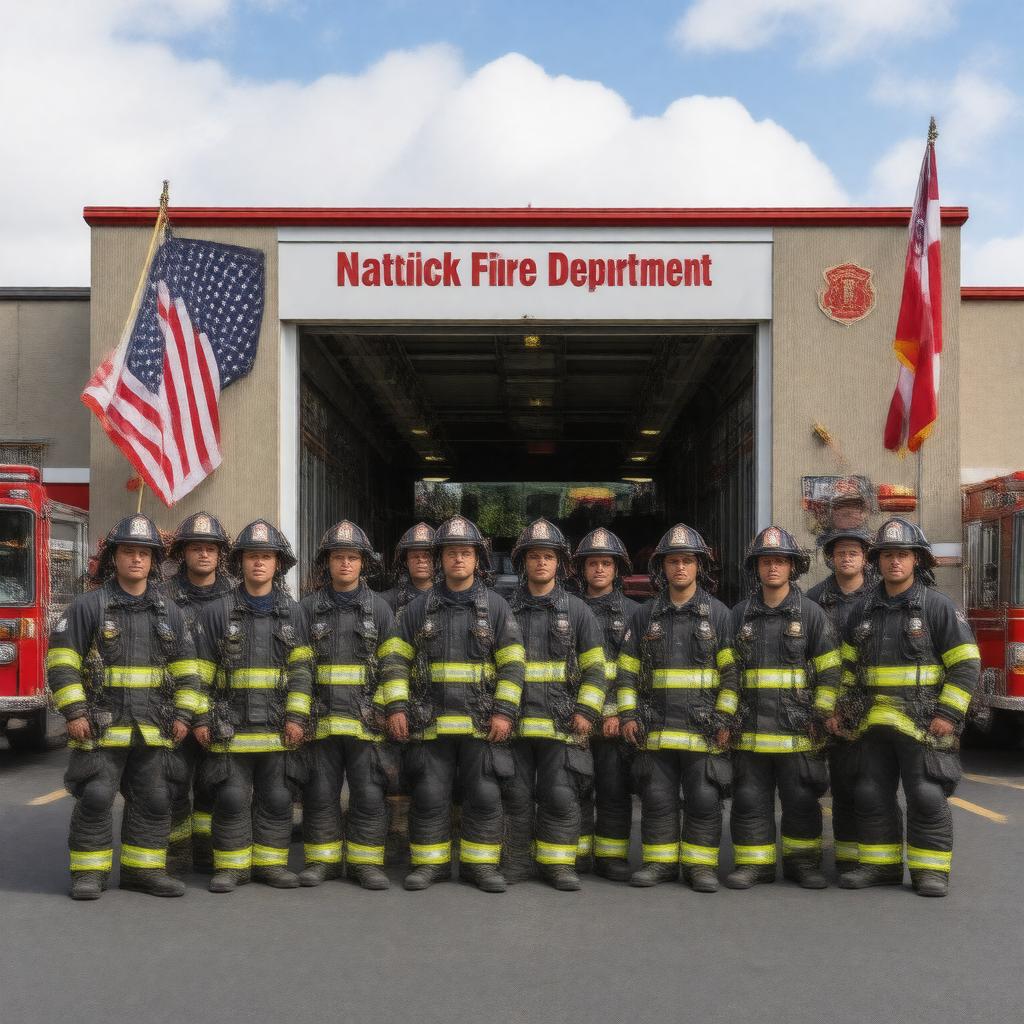 Click to view larger image AI-created image of Natick Fire Department