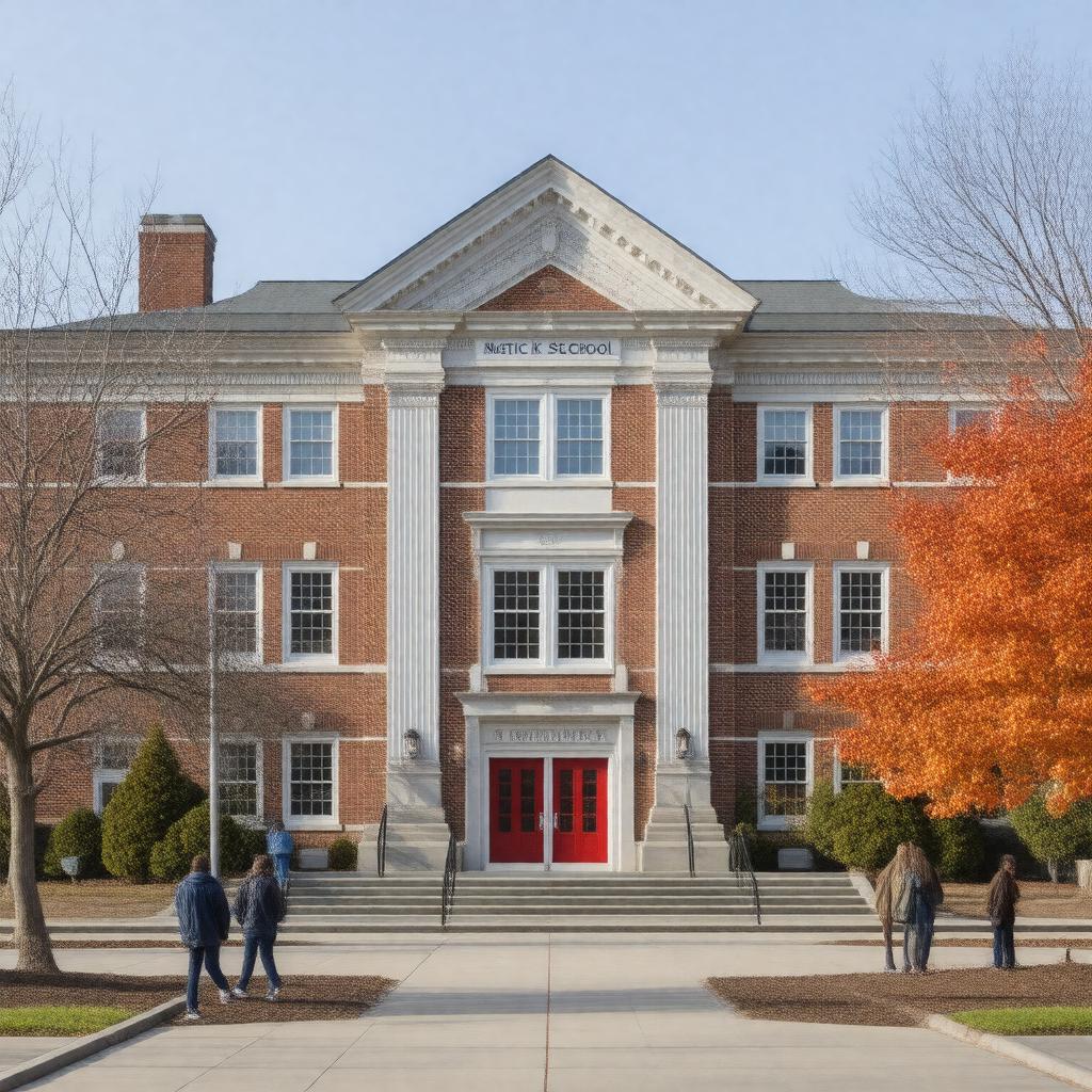 AI-created image of Natick High School