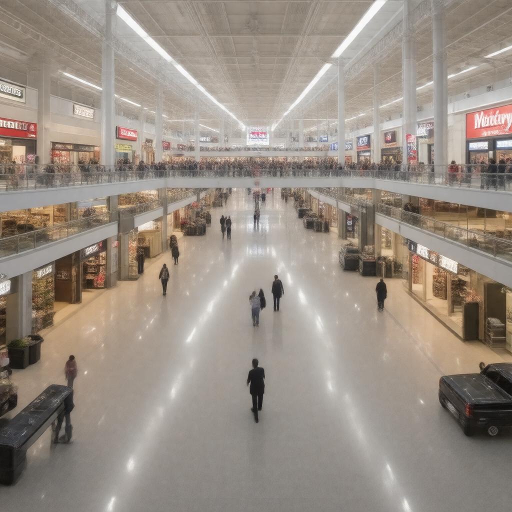 Click to view larger image AI-created image of Natick Mall