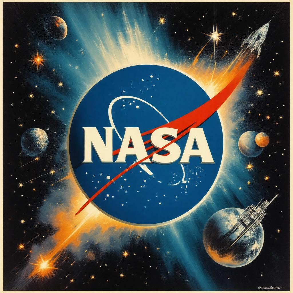 Click to view larger image AI-created image of National Aeronautics and Space Administration
