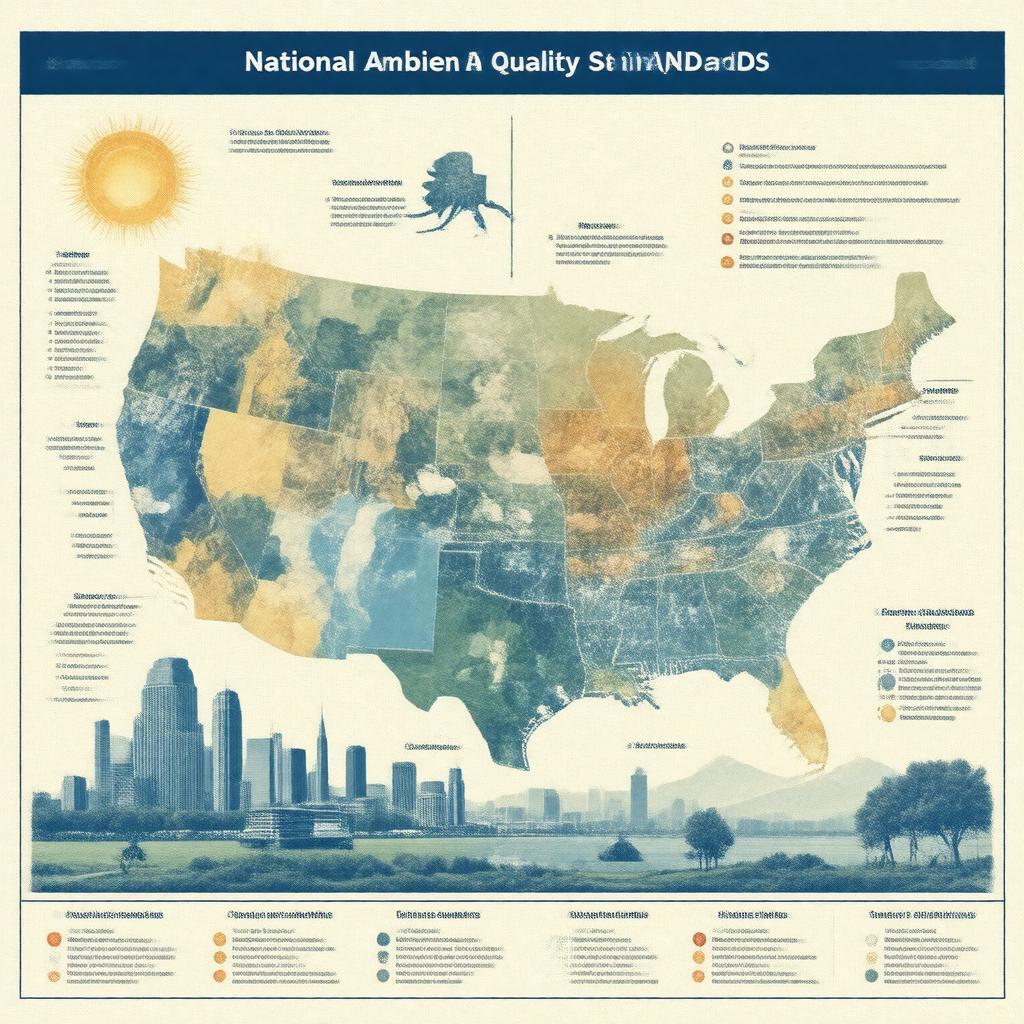 AI-created image of National Ambient Air Quality Standards