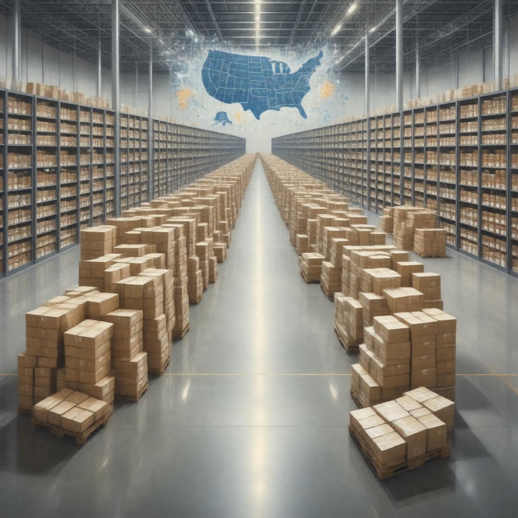 AI-created image of National Archives and Records Administration records centers network