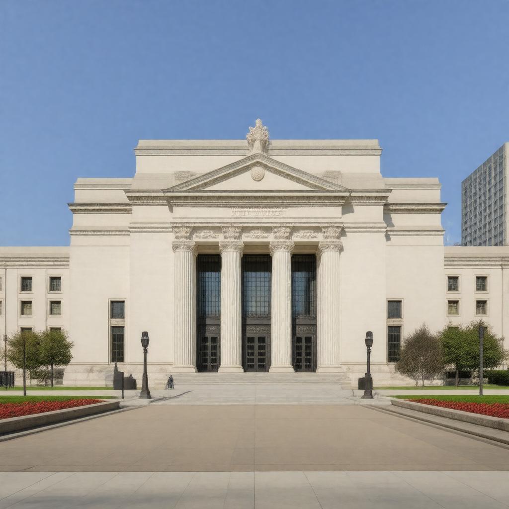 AI-created image of National Archives at Chicago