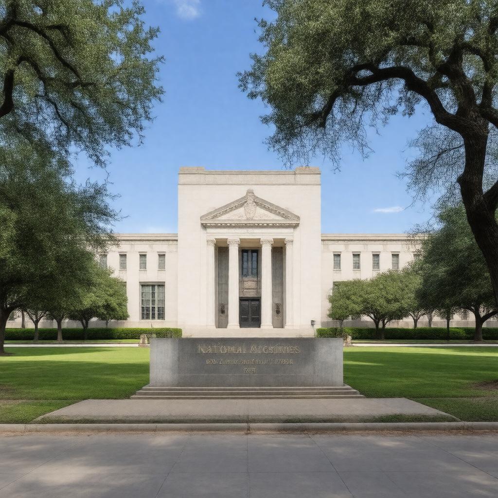 AI-created image of National Archives at Fort Worth