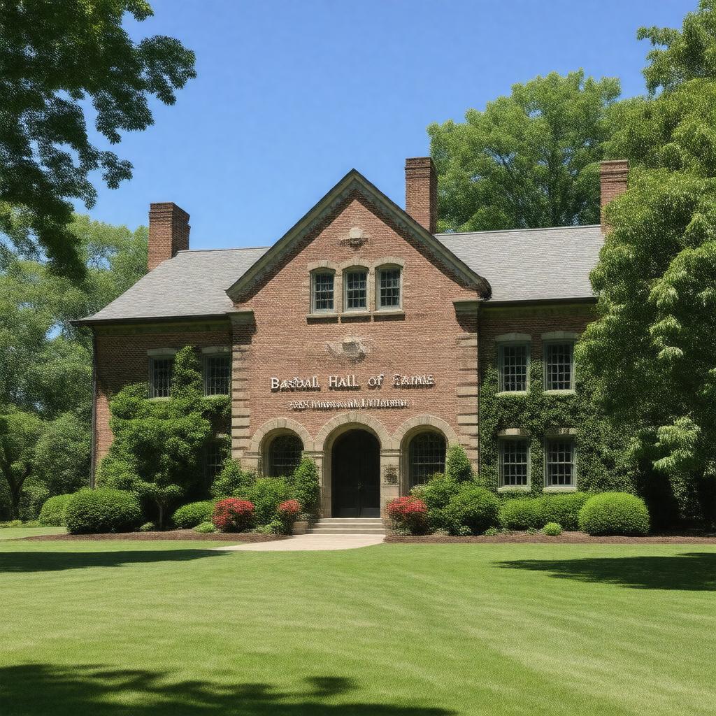 Click to view larger image AI-created image of National Baseball Hall of Fame and Museum