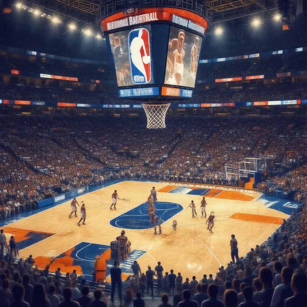 AI-created image of National Basketball Association
