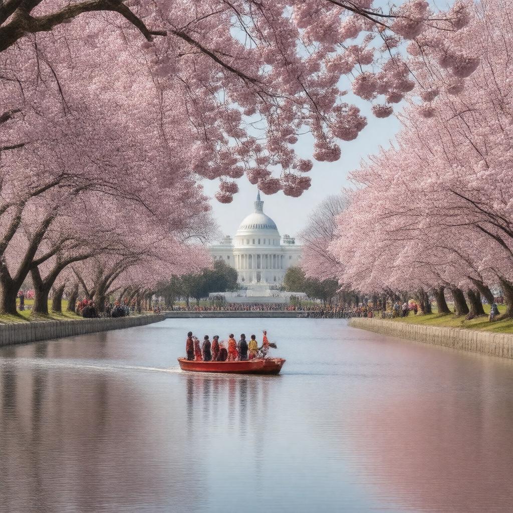 AI-created image of National Cherry Blossom Festival