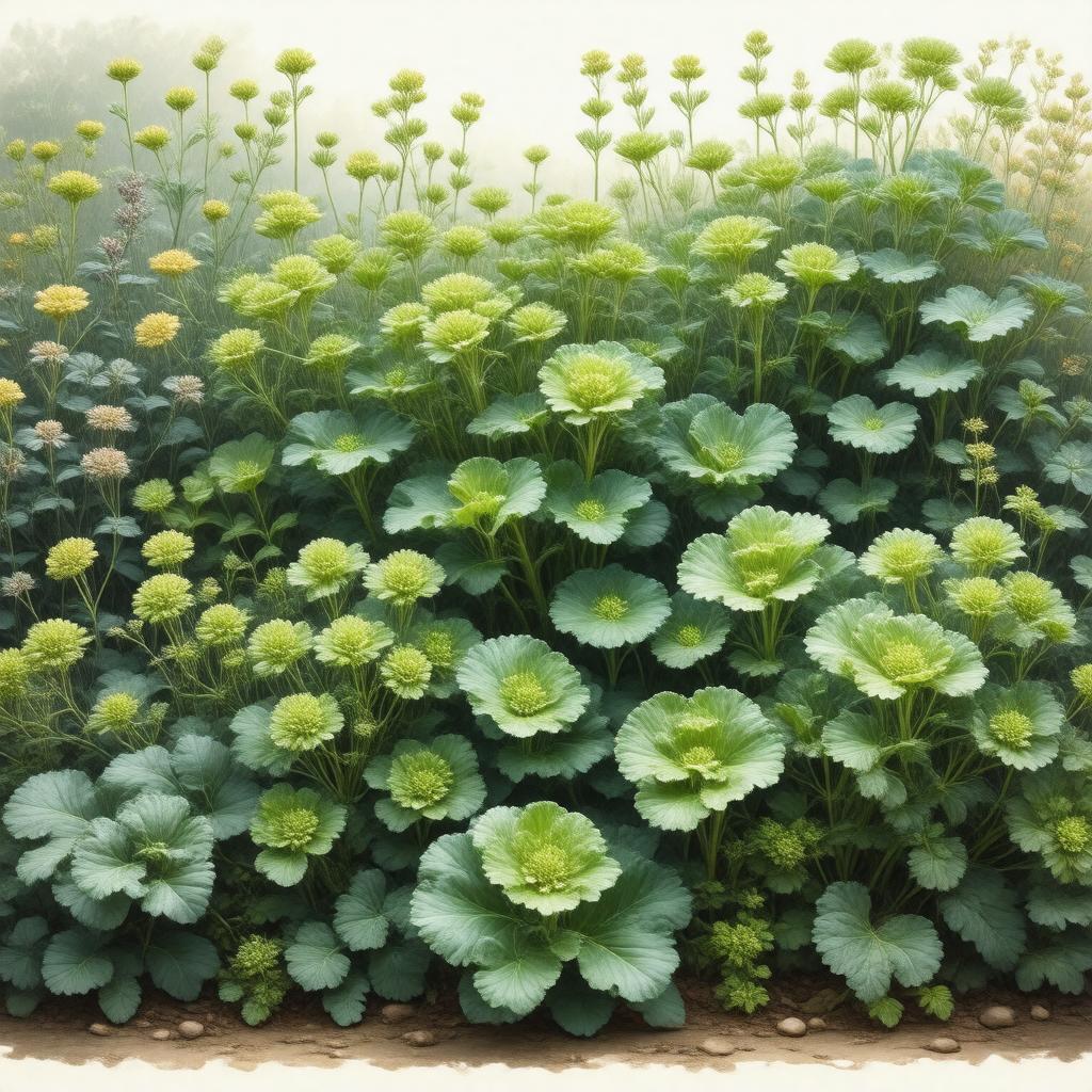AI-created image of National Collection of Alchemilla