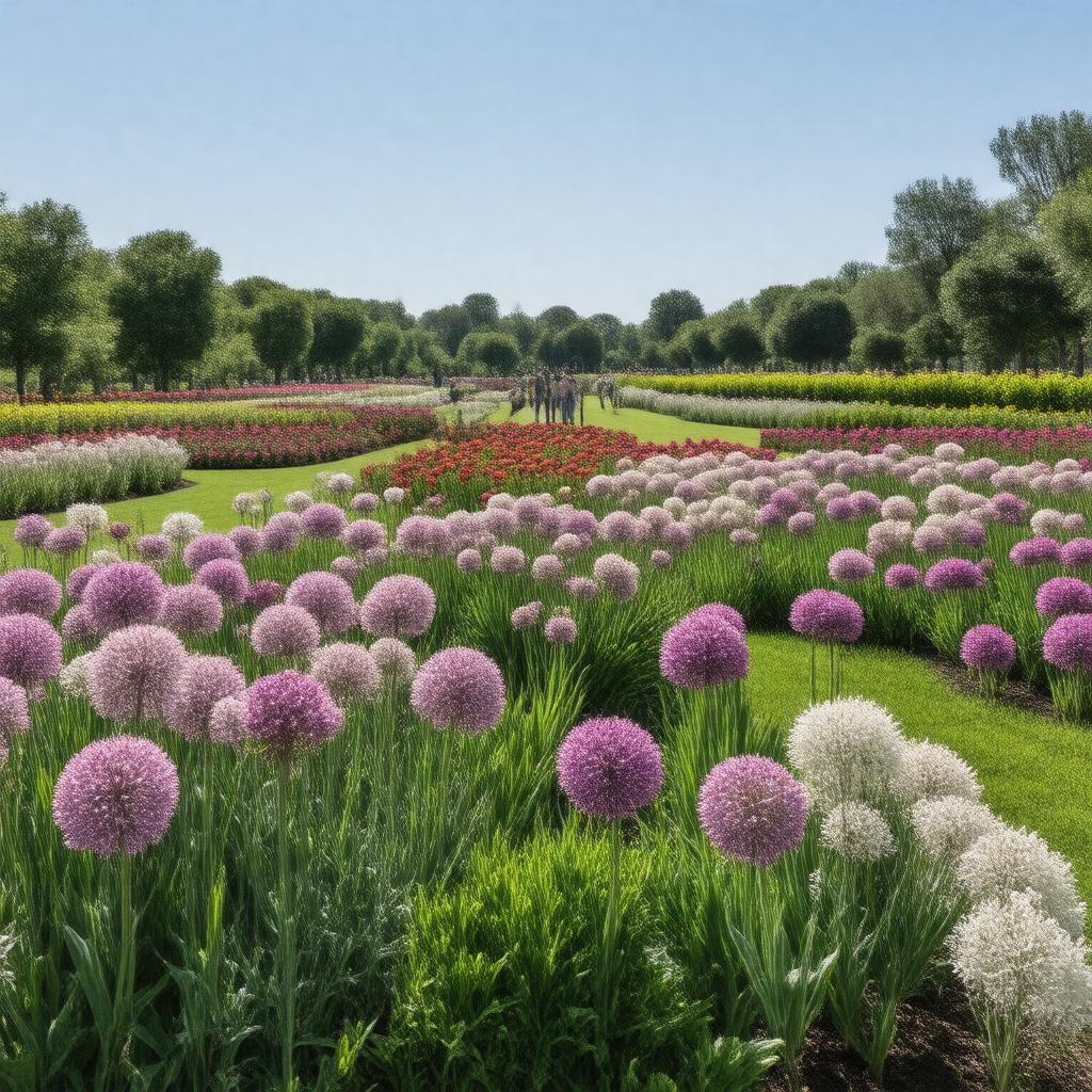 Click to view larger image AI-created image of National Collection of Allium