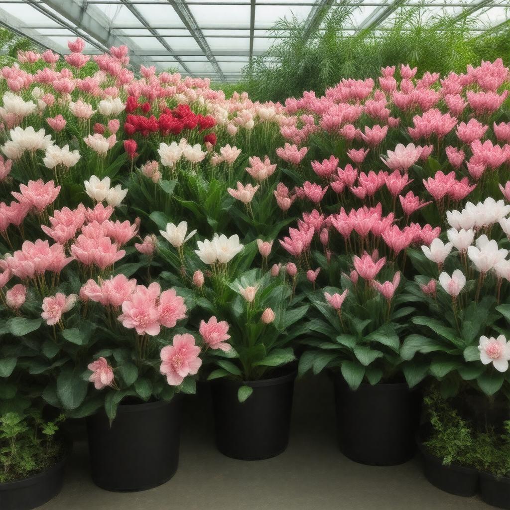 Click to view larger image AI-created image of National Collection of Cyclamen