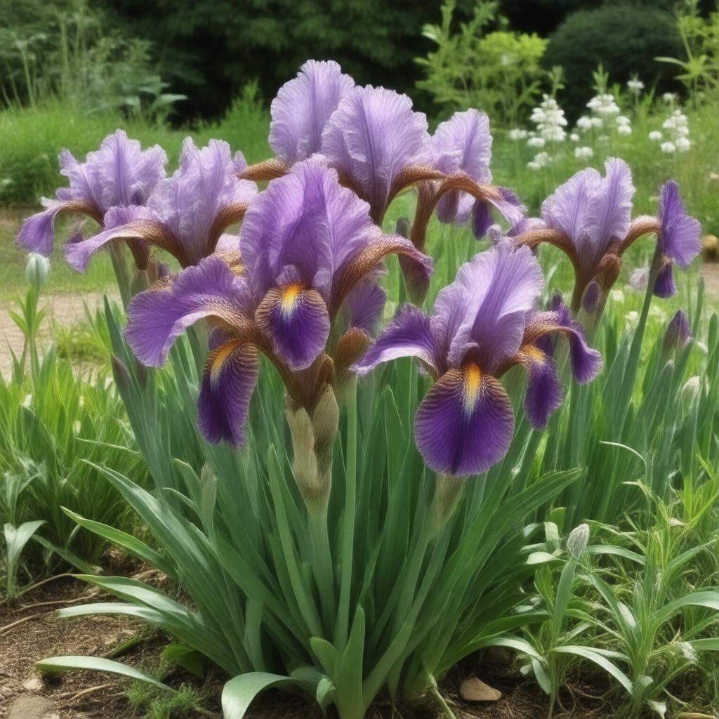 Click to view larger image AI-created image of National Collection of Iris pumila