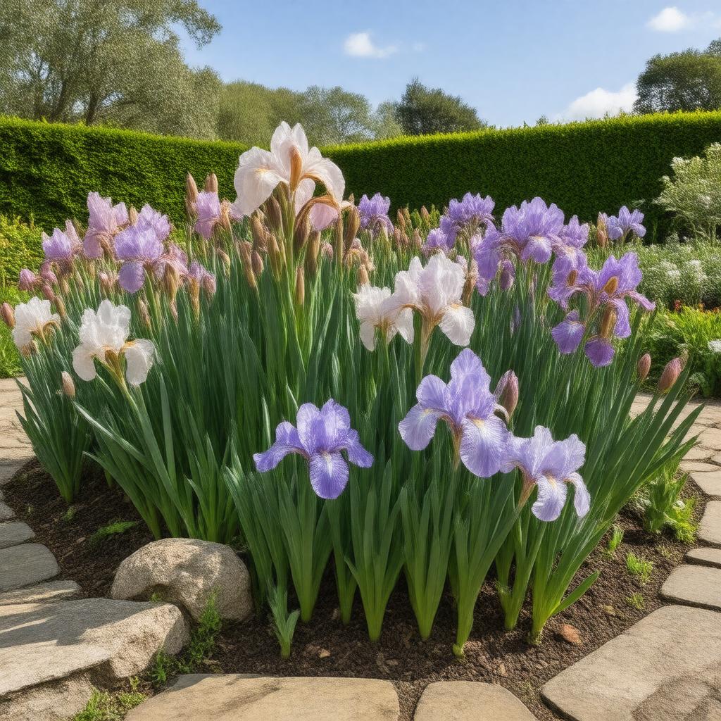 AI-created image of National Collection of Iris reticulata