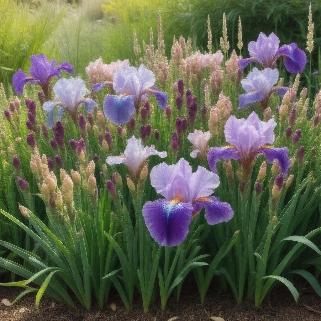 Click to view larger image AI-created image of National Collection of Iris spuria subsp. maritima