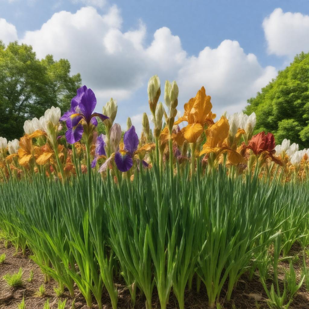 Click to view larger image AI-created image of National Collection of Iris spuria subsp. musulmanica