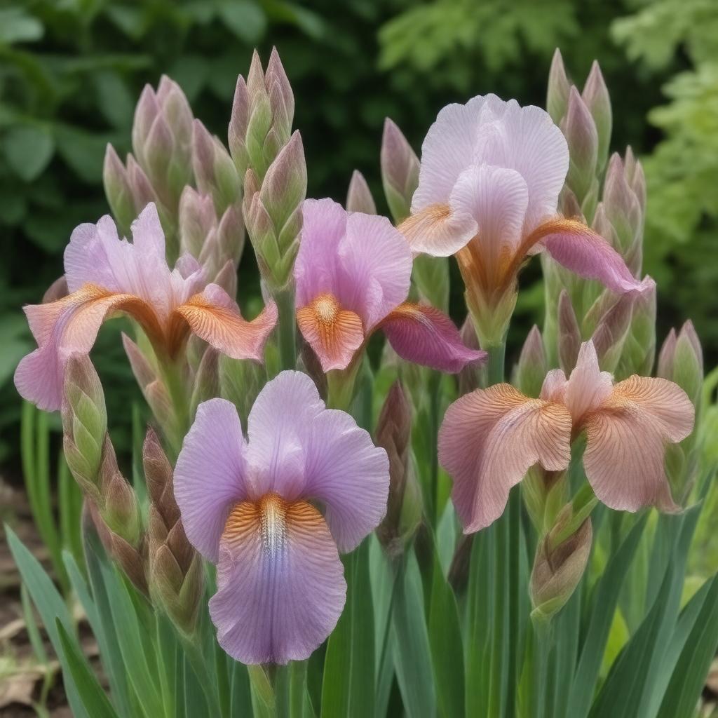 Click to view larger image AI-created image of National Collection of Iris spuria subsp. virginica