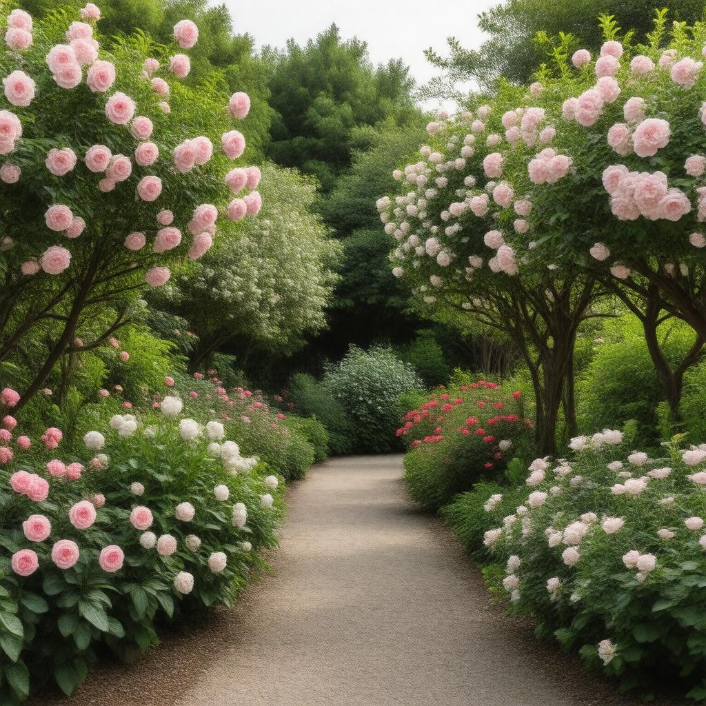 Click to view larger image AI-created image of National Collection of Lonicera (honeysuckle)